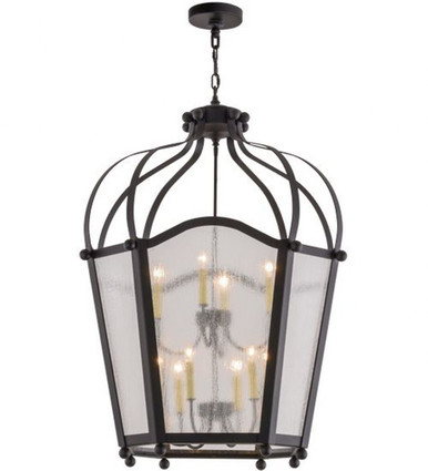 Citadel 10 Light Pendant 49 Inches Tall and 33 Inches Wide by Meyda Tiffany - 159605