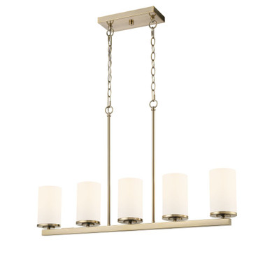 Verlana 5 Light Linear Chandelier 40 Inch Tall X 35 Inch Wide by Millennium - 2725WG