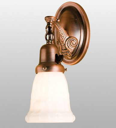 Mansfield Floral Wreath 1 Light Wall Sconce 11.5 x 4.5 Inch by Meyda - 50633