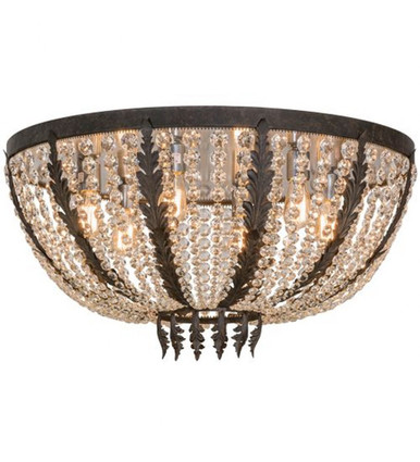 Chrisanne 6 Light Flush Mount 16 x 32 In by Meyda Tiffany - 154797