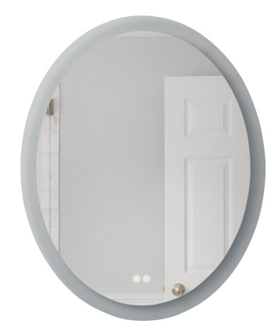 32W 1 LED Oval Mirror 30 Inch Tall and 24 Inch Wide by Craftmade - MIR101-W