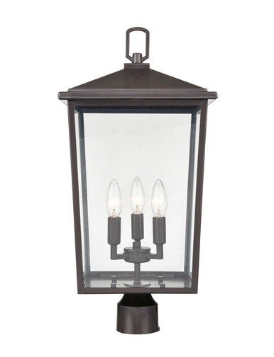 Fetterton 3Light Outdoor Post Mount 22.75 Inch x 11 Inch Wide by Millennium - 2983-PBZ