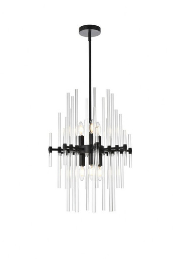 Sienna 6 Light Large Pendant 17 Inch Wide by Elegant - 2502D17