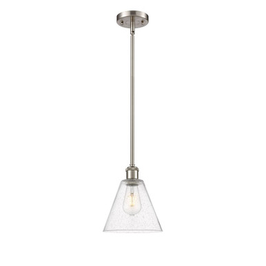 Berkshire Glass 100W 1 LED Mini Pendant 10 InchX8 Inch Wide by Innovations - 516-1S-GBC-8-LED