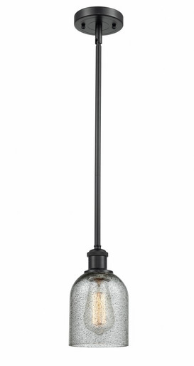 Caledonia 1 Light Mini Pendant 9 Inch Tall and 5 Inch Wide by Innovations - 516-1S-BK-G257