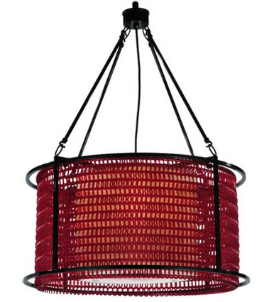 Maille Drum 4 Light Pendant 60 x 24 Inches by Meyda Tiffany - 132706