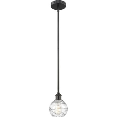 Athens Deco Swirl 1 Light Stem Mini Pendant 7.63 X 5.88 by Innovations - 616-1S-G1213-6
