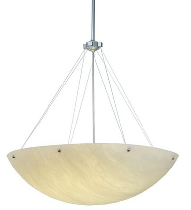 Cypola Alabaster 96W 8 LED Inverted Pendant 74 x 36 Inches by Meyda Tiffany - 123137