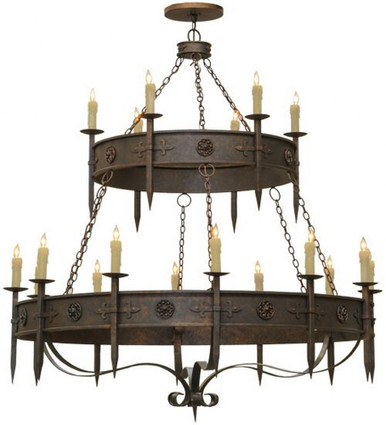 Calandra 18 Light 2 Tier Chandelier 75.5 x 69 Inches Wide by Meyda Tiffany - 162417