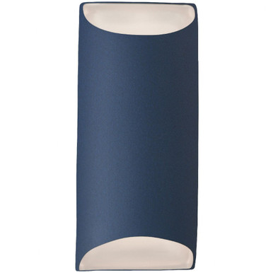 Ambiance 1 LED Large Tapered Cylinder Outdoor Wall Mount by Justice Design - CER-5755W