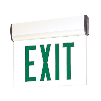 5W 1 LED 12 Inch Wide Single Face 2 Circuit Emergency Exit Sign by Nora - NX-811-LED1
