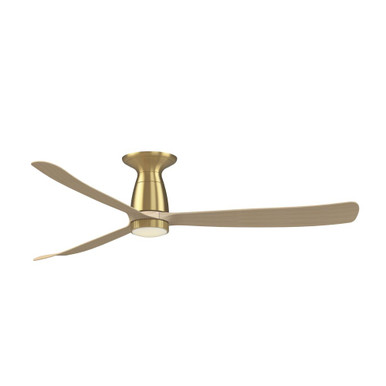 Kute Flush Ceiling Fan with Knurled Light Kit 60 Inch Wide by Fanimation - FPD8560-KLK-F