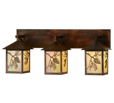 Balsam Pine 3 Light Bath Vanity 12 x 28.5 Inches by Meyda Tiffany - 150774