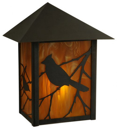 Seneca Song Bird 1 Light Wall Sconce 10.5 x 9 Inch by Meyda Tiffany - 141242