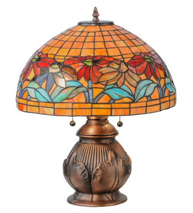 Black Eyed Susan 19.5 Inch H Black Eyed Susan Table Lamp by Meyda Tiffany - 139609