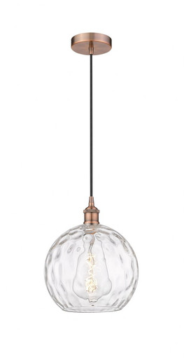 Athens Water Glass 1 Light Small Pendant 12.75 Inch Tall by Innovations - 616-1P-G1215-10