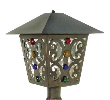 Julie 1 Light Outdoor Post Mount 21 x 23 In by Meyda Tiffany - 119834