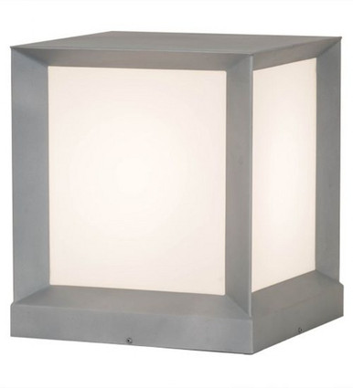 Cubism 1 Light Square Outdoor Pier Mount 18 x 22.5 In by Meyda Tiffany - 178698