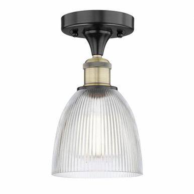 Castile 1 Light 9.75 Inch Tall Semi Flush Mount by Innovations - 616-1F-G38