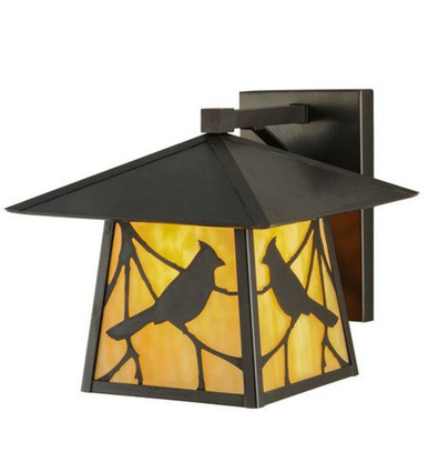 Stillwater Song Bird 1 Light Wall Sconce 12 x 12 Inches by Meyda Tiffany - 143329