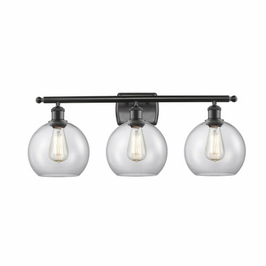 Athens 3 Light Vanity Light 26 Inch Wide by Innovations - 516-3W-G12-8