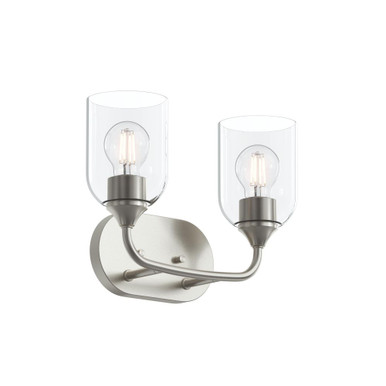 Ilia 2 Light Bath Vanity 9.75 Inch Tall and 13.25 Inch Length by Progress - P300572