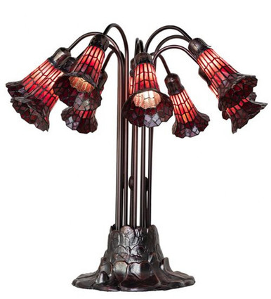 Pond Lily 10 Light Table Lamp 24 In H and 25 In W by Meyda Tiffany 261673 - 261673