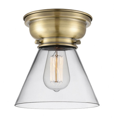 Cone 1 Light Flush Mount 8.25 Inch Tall and 7.75 Inch Wide by Innovations - 623-1F-AB-G42