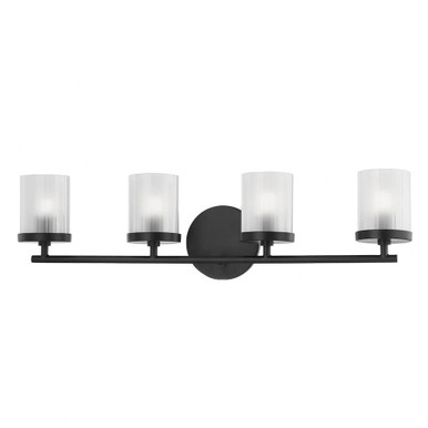 Ryan Four Light Vanity Light by Mitzi - H239304-SBK