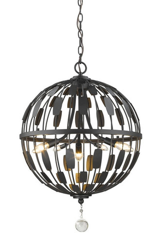 Almet 5 Light Small Pendant by Z-Lite - 430B18-BRZ