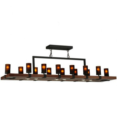 Grand Terrace 14 Light Oblong Chandelier 19 x 17 Inch Wide by Meyda Tiffany - 135930
