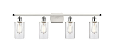 Clymer 4 Light Bath Vanity 9.88 Inch Tall X 33.88 Inch Wide by Innovations - 516-4W-WPC-G802