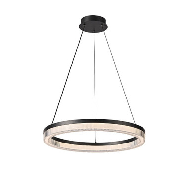Ari 30W 1 LED Pendant 3 Inch Tall and 24 Inch Wide by Artcraft - AC6834BK