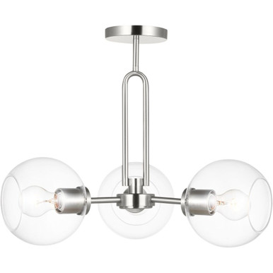 Codyn 3 Light 22 Inch Wide Semi Flush Mount by Visual Comfort Studio - 7755703