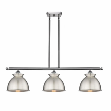 Adirondack 3 Light Art Deco Oversized Island Pendant by Innovations - 516-3I-SN-M14-SN