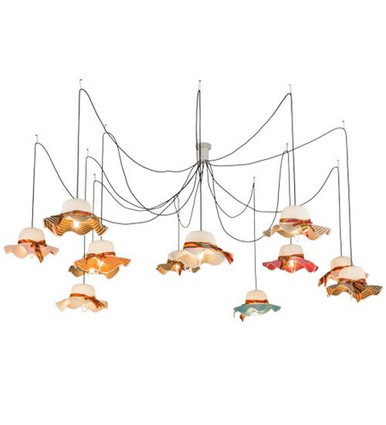Castiliolite Cappelli 12 Light Pendant 8 x 450 Inches by Meyda Tiffany - 177271