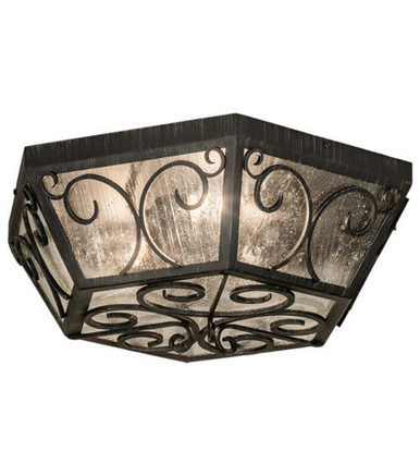 Camilla 3 Light Flush Mount 9 x 24 Inch by Meyda Tiffany - 213037
