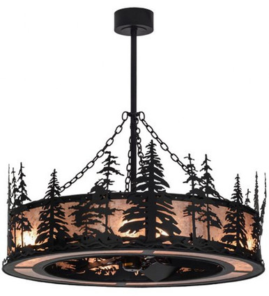 Tall Pines 8 Light Fandelier 57 In H and 45 In W by Meyda Tiffany - 154987