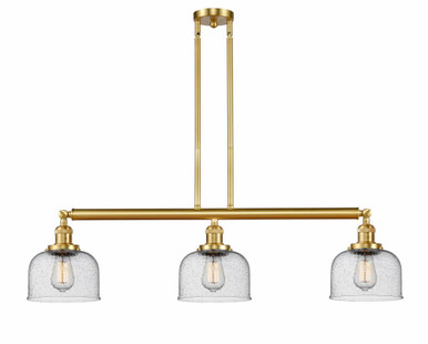 Bell 3 Light Stem Adjustable Island 13 Inch X 40.5 Inch Wide by Innovations - 213-SG-G74