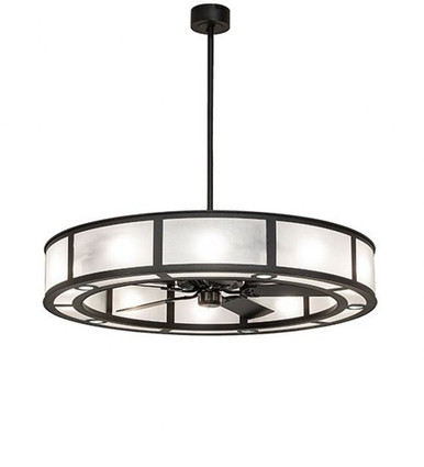 Smythe Craftsman 10 Light Fandelier 54 In H and 56 In W by Meyda Tiffany - 253786