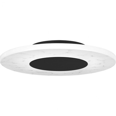 Rockwell 21W LED 14 Inch Wide Flush Mount by Quoizel - PCRWL1614MBK