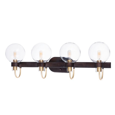 Bauhaus 4 Light Vanity Light by Maxim - 30514CLBZSBR