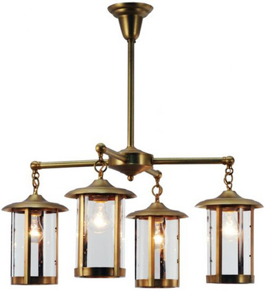 Craftsman Signature Fulton Prime 4 Light Chandelier 31 x 30.5 Inch by Meyda - 140492