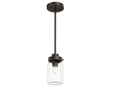 Devon Park 1 Light Mini Pendant by Hunter Fans - 19008
