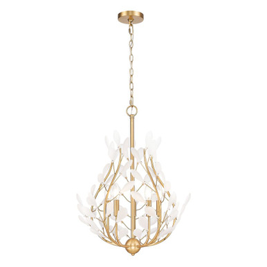 Claudine 5 Light Chandelier 26 Inch Tall and 24 Inch Wide by Z Lite - 353-24MGLD