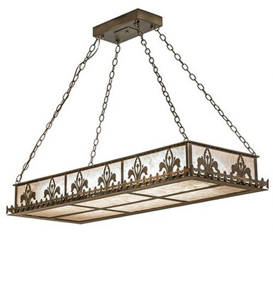 Gothic Fleur de lis 20W 2 LED Inverted Pendant 20 x 18 Inch by Meyda - 19234