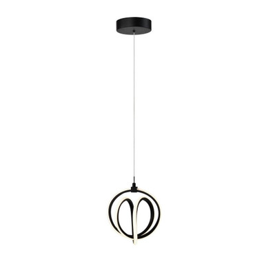 Rose 18W LED Light Small Pendant by Artcraft - AC6730BK