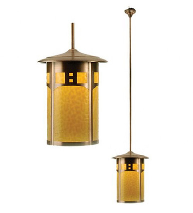 Fulton Travers 1 Light Hanging Lantern Pendant 84.5 x 16 Inch by Meyda - 49832