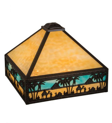 Camel Mission Square Glass Shade by Meyda Tiffany 17323 - 17323