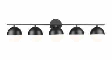 Realm Sphere 5 Light Bath Vanity 9.75 Inch Tall and 40 Inch Wide By Z-Lite - 7517-5V